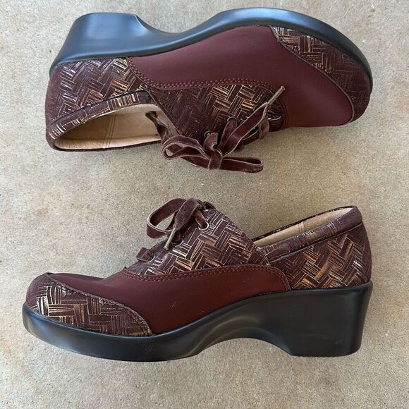 Alegria Maditerlockin Choco Leather Shoes Women’s Size 39 - Picture 11 of 11